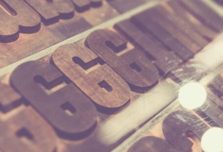 Typography - Brown and White Labeled Box