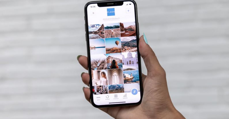 Mobile UI/UX - Person Holding Smartphone