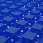 Microservices - a group of blue squares