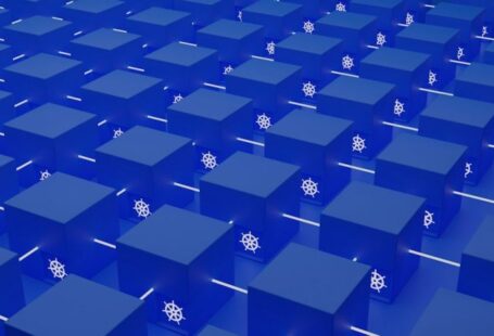 Microservices - a group of blue squares